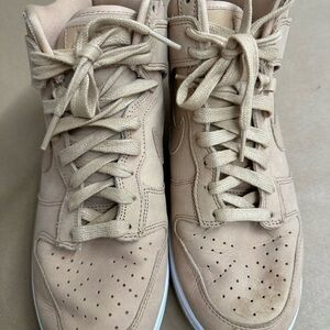 Nike Beige/Tan High-Top Sneakers